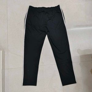 Teamspirit Black Track Pants | Side Stripe