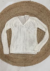 New Crochet Knit Top - Stylish & Unique!