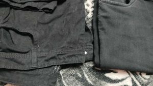 Women's Dark Wash High-Waisted Jeans,used item
