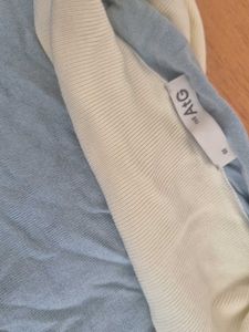Light Blue Collared Long Sleeve Top