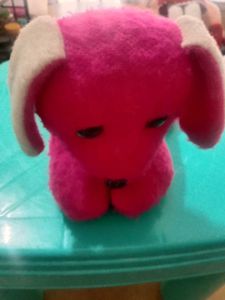 Bright Pink Stuffed Animal Toy