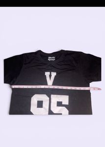 Black BTS V Graphic Print T-Shirt