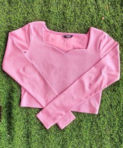 🌷Pink Thumb Hole Top🌷