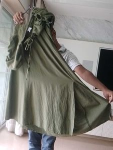 Olive Green  Midi Dress