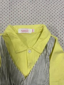Kids Boys Shirt With Waist Coat Attached Hopscotch