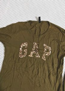 GAP Sequin Logo Long Sleeve Top
