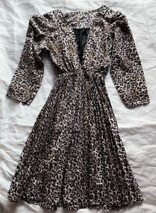Leopard Print Midi Dress