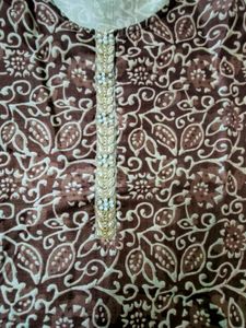Brown Floral Print Kurti