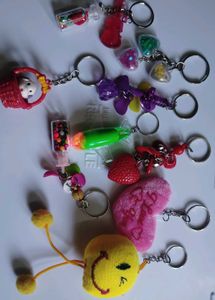 Cute & Fun Keychain Collection 10 pcs set