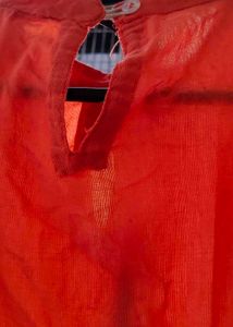 Orange Cotton Kurta