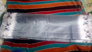 Elegant Grey Saree with Peacock Border