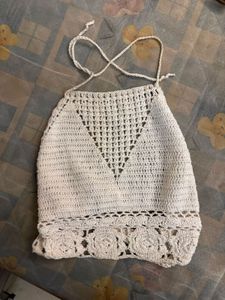 Boho Crochet Halter Top