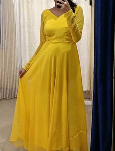 Yellow Anarkali