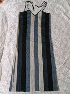 Striped Midi Slip Dress