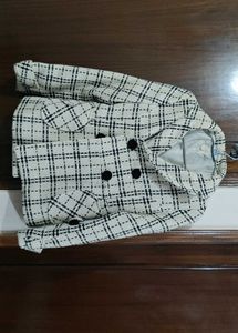 Chic Plaid Double-Breasted Jacket