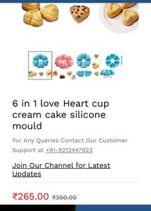 Heart Shaped Silicone Baking Mold