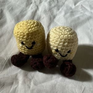 Handmade Crochet Matching marshmallows
