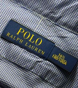POLO RALPH LAUREN CHECK COTTON DRESS SHIRT