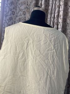 Light Yellow Sleeveless Top