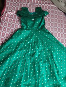 Stunning Green Polka Dot Gown