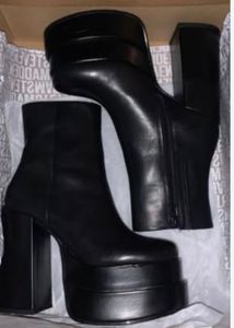 Chunky Platform Heeled Boots