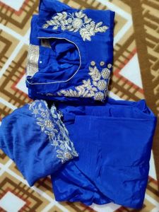 Royal Blue Patiala Salwar Suit