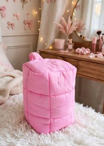 Pink Puffer Shoulder Bag