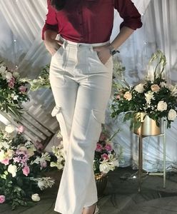 Beige Cargo Pants