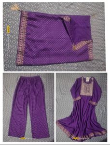 Elegant Purple Kurta Set with Dupatta