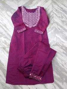 Elegant Embroidered Kurta Set