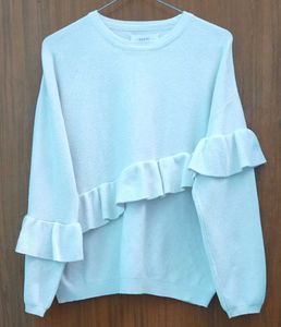 ZARA Ruffled Knit Sweater
