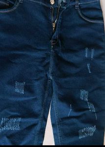 Distressed Dark Wash Jeans