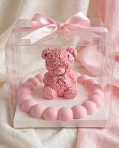 New Handicraft Ram Red Rose Teddy Bear Showpiece