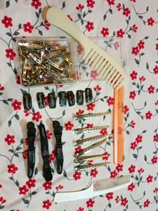 Hair Styling Clips & Combs Set
