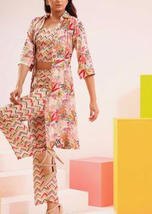 Floral Print 3-Piece Co-ord Set