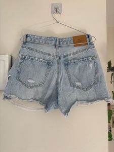 Distressed Denim Shorts