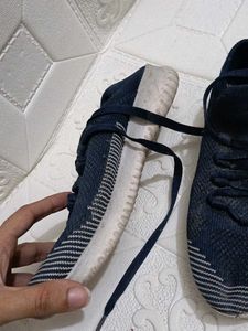 Comfortable Blue Knit Sneakers