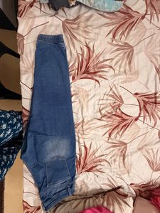 Stylish Blue Denim Joggers size 30