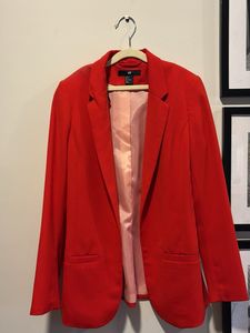 Vibrant Red Blazer