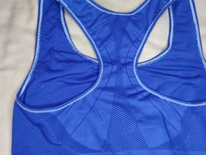 Champion Blue Sports Bra Non Padded