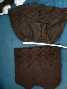 Broderie Anglaise top and shorts