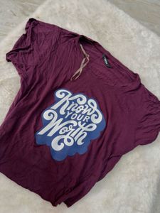 CROP TOP Women's "Know Your Worth" Graphic Tee