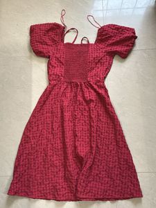 A-line knee-length dress