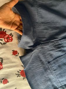 Light Wash Denim Cuffed Shorts