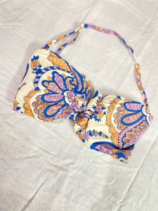 Boho Print Bikini Top