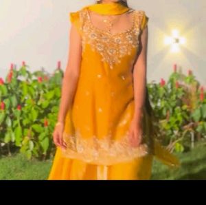 Elegant Yellow Kurta Set with Dupatta