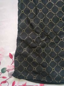 Vintage black and gold sleeveless top