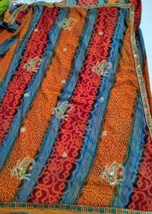 Saree with blouse - like new 💗