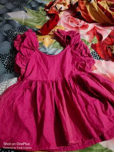 Pretty pink Ruffled Sleeve Top