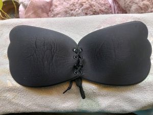 Lace-Up Adhesive Bra